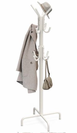 Simple Houseware Standing Coat/Hat Hanger Organizer Rack, 12 Hooks