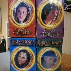 The Lord Of The Rings Glass Goblets Collection 