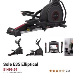 Sole E35 Elliptical Like New