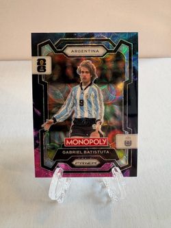 2026 Panini Monopoly - Gabriel Batistuta #4 Nebula 🔥Extremely Rare🔥 Case Hit (J)