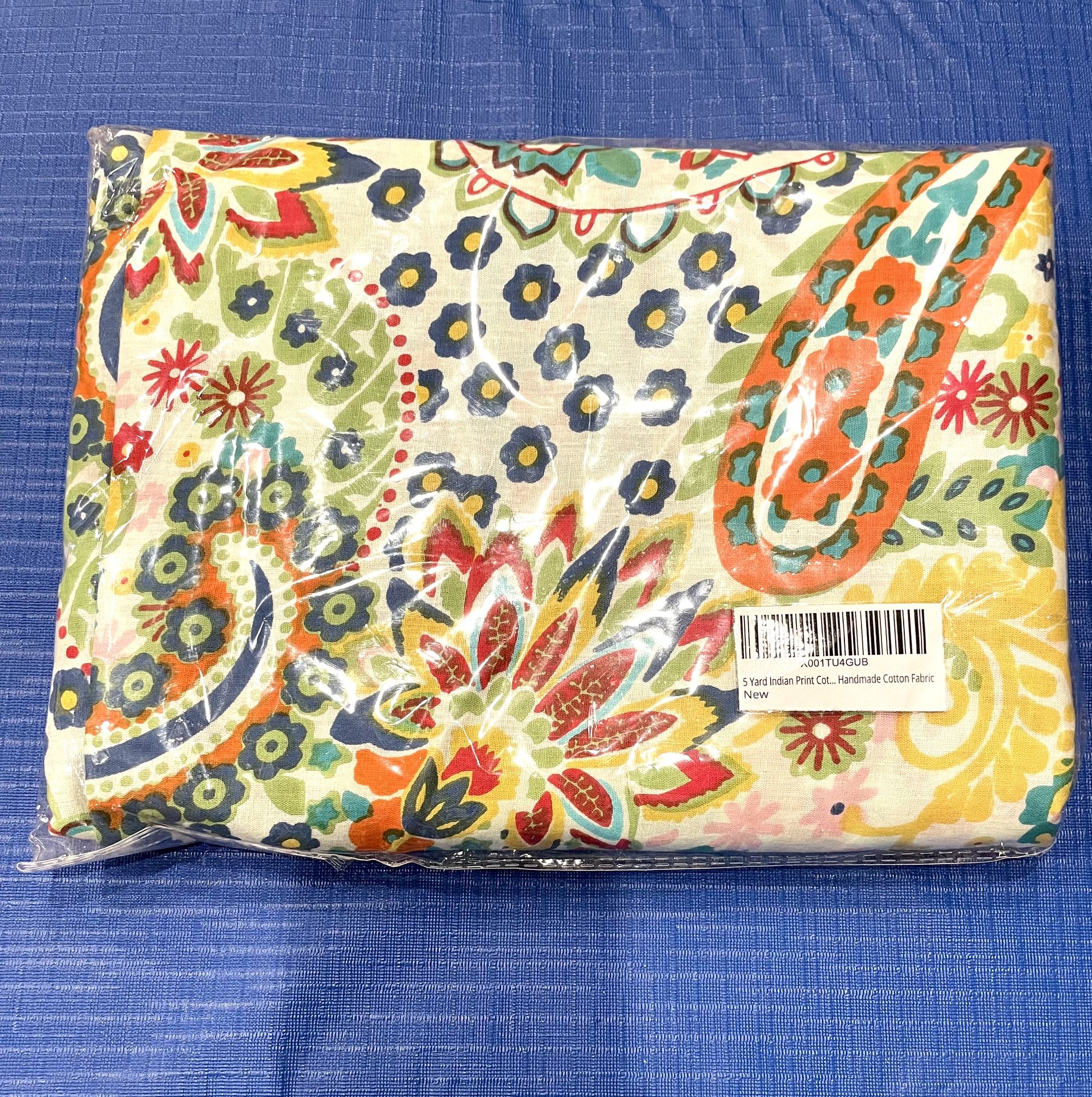 New 5 Yards Of Asian Indian Cotton Fabric