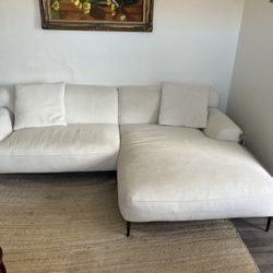 White Sectional Sofa Couch - Article