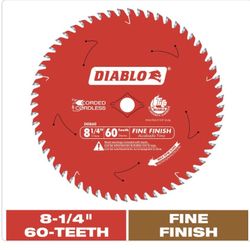 DIABLO 8-1/4in. x 60-Teeth Fine Finish Circular Saw Blade for Wood