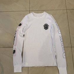 Chrome Hearts  Deadly Doll Horseshoe Waffle Thermal Long Sleeve T-Shirt Tee