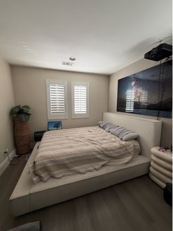 Nomad Queen bed frame & mattress