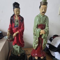 Antique Chinese Statues. The Pair