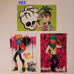 Monster High Dolls Collector's Postcards Laminated
