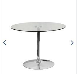 Glass Circle Table