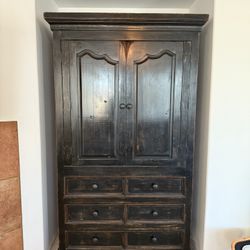 WOOD ARMOIRE 