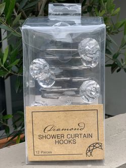 Diamond Shower Curtain Hooks