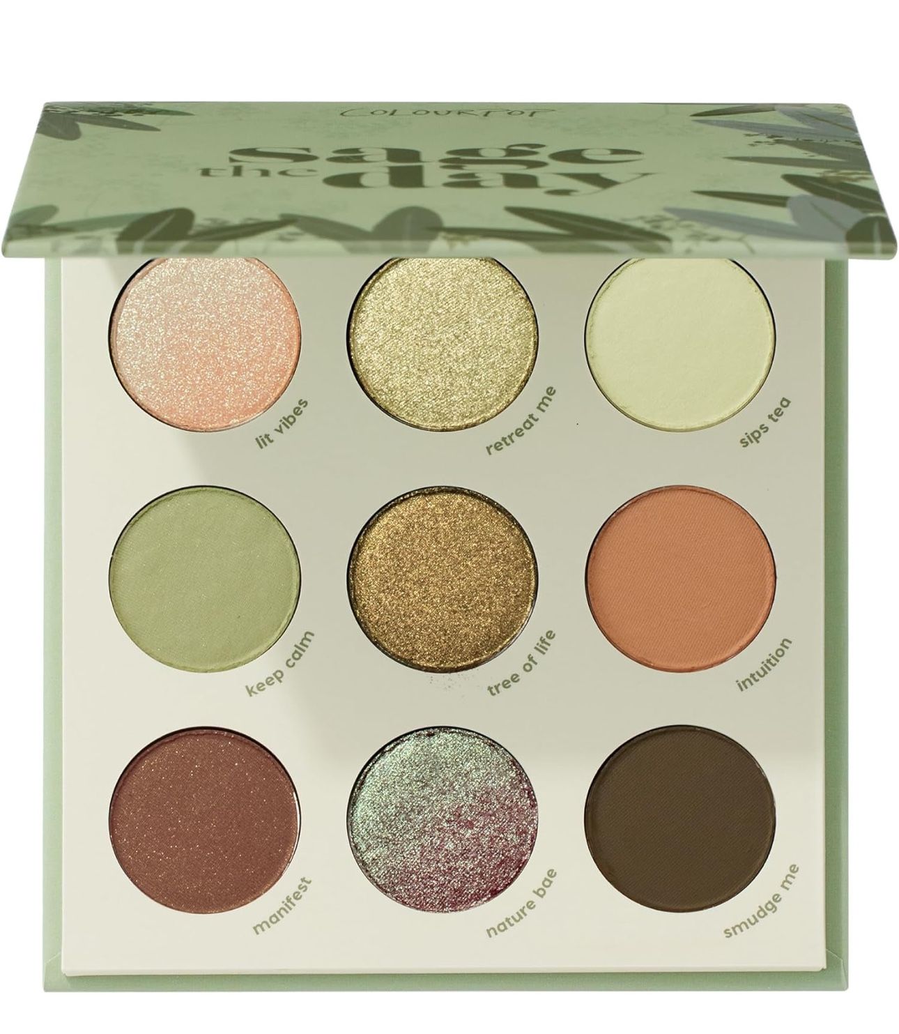ColourPop Sage the Day Eyeshadow Palette - Sage & Olive Palette with Metallic