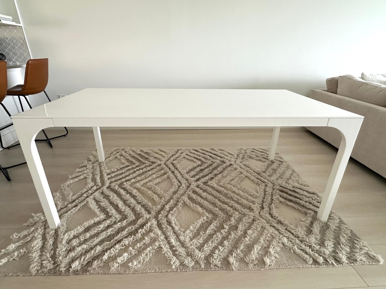 White Dining Table 72”