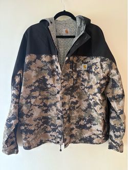 Carhartt Camo Waterproof Jacket Large
