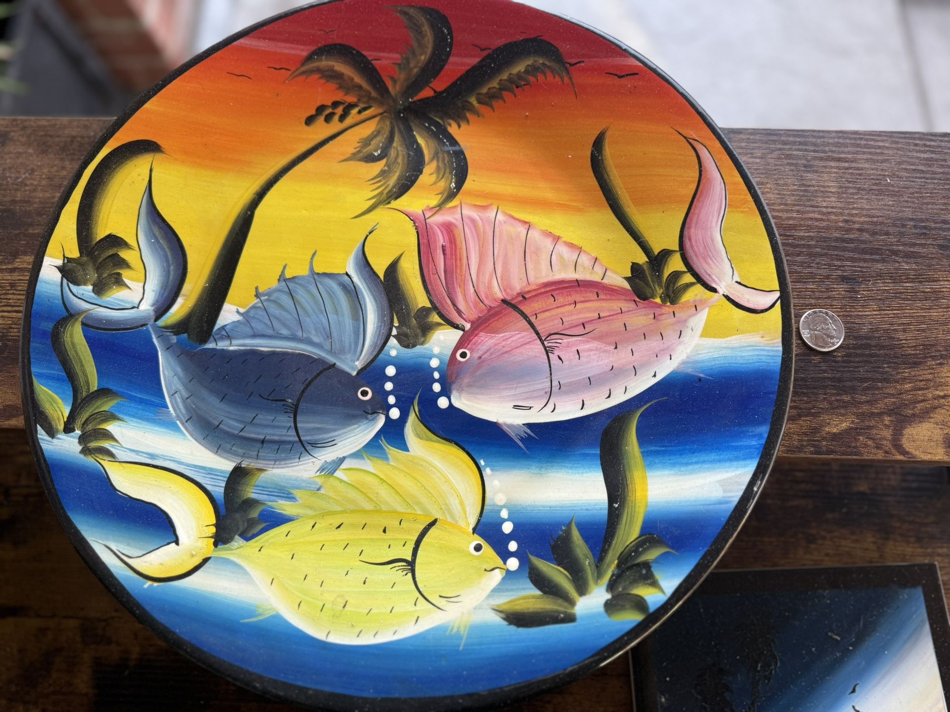 Hand-Painted Puerto Vallarta Decorative Plate