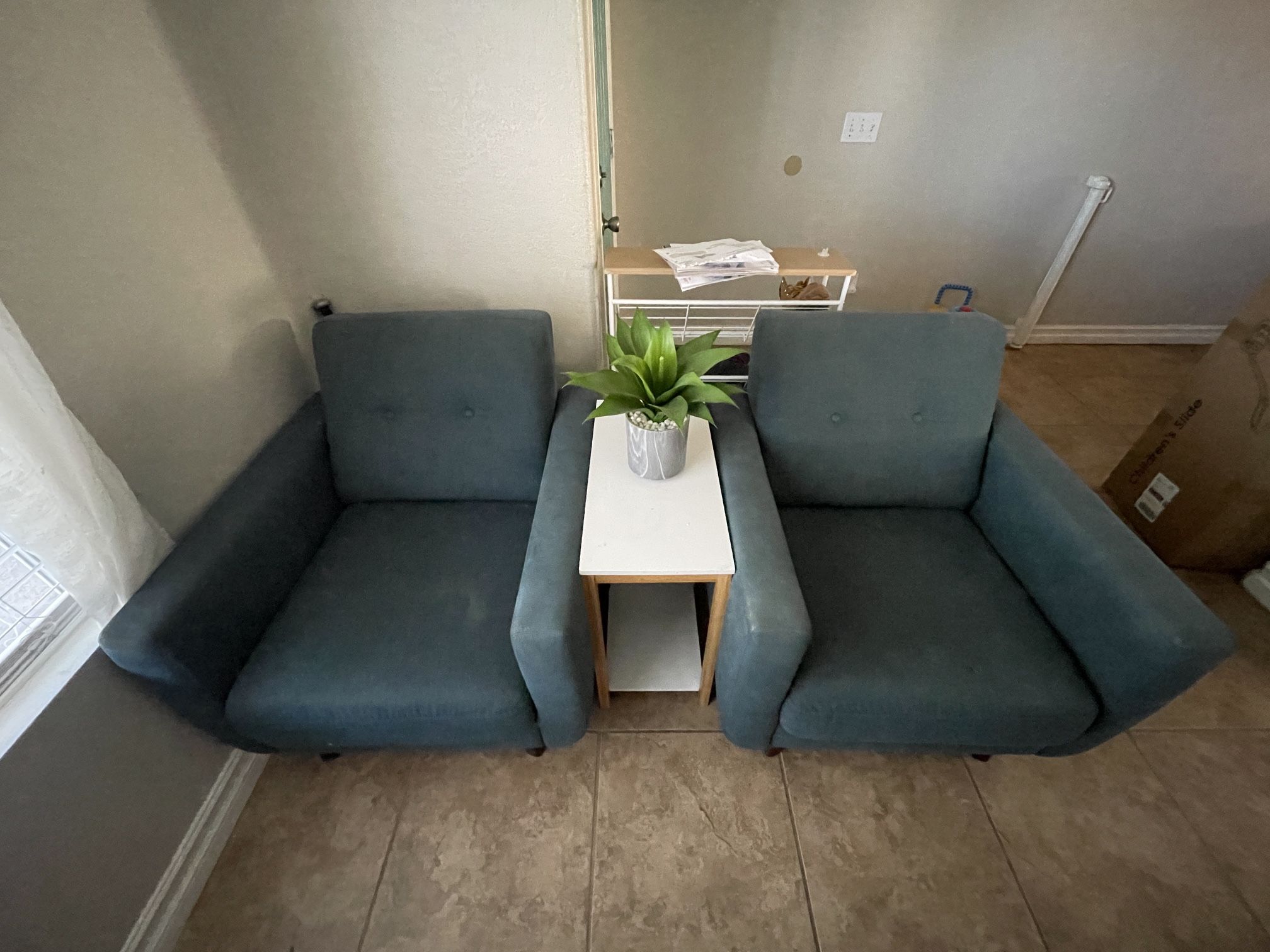 Mid Century Modern Armchairs X2
