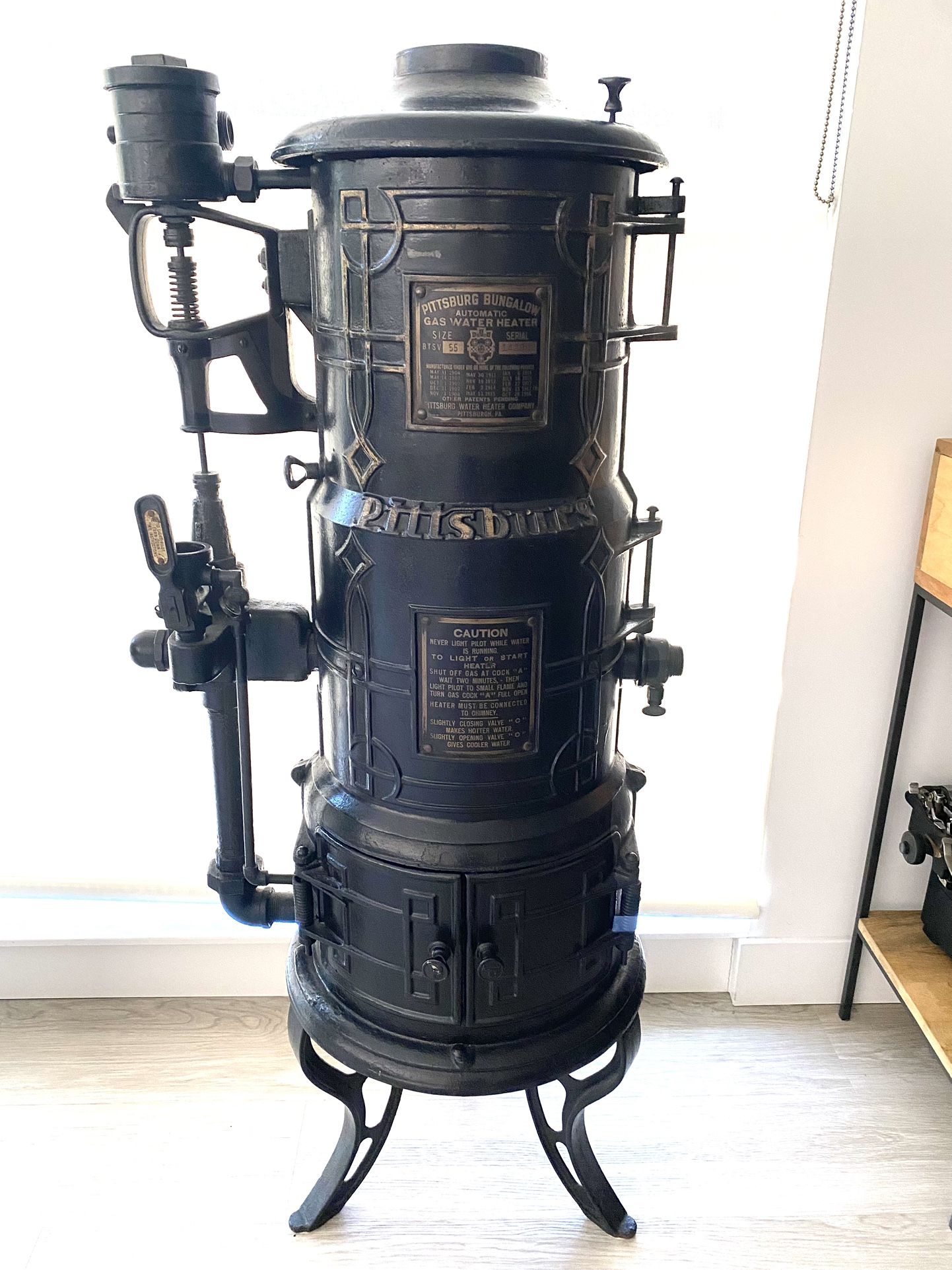 Antique Early 1900’s Pittsburg Water Heater 