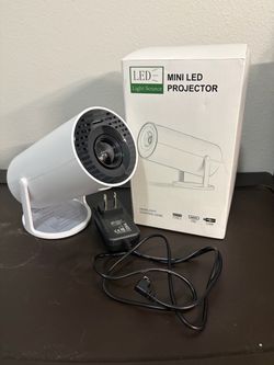 Mini LED Projector with Power Adapter