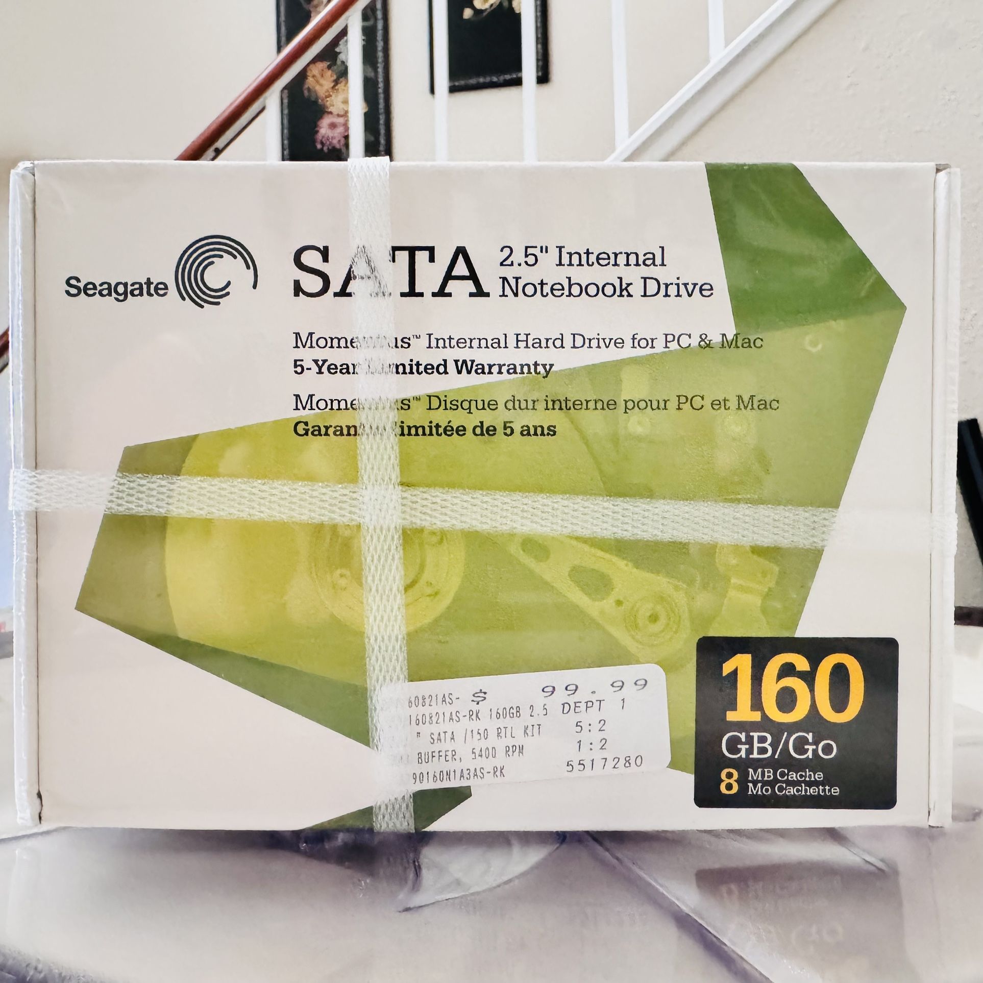 Seagate 160GB Notebook Internal 2.5" HD SATA 150 RTL Momentus ST(contact info removed)AS-RK