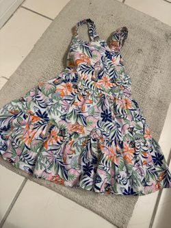 Polo Ralph Lauren Tropical Print Pinafore Dress