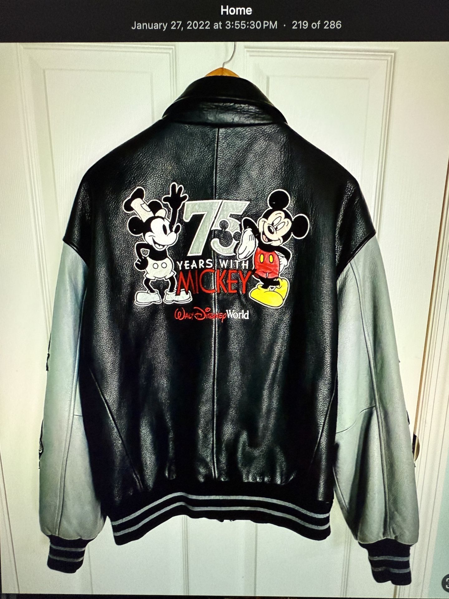 Disney Leather 2001 Jacket