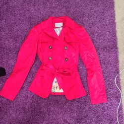 H&M Red Trench Coat