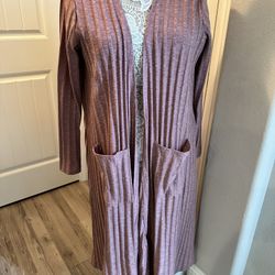 Lularoe Sarah Long Cardigan! (Size L)