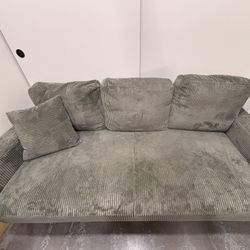 Three Seater Corduroy Couch for Sale