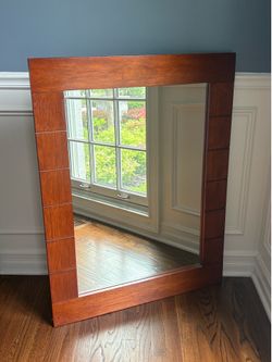 Large Solid Wood Mirror 42”x32”