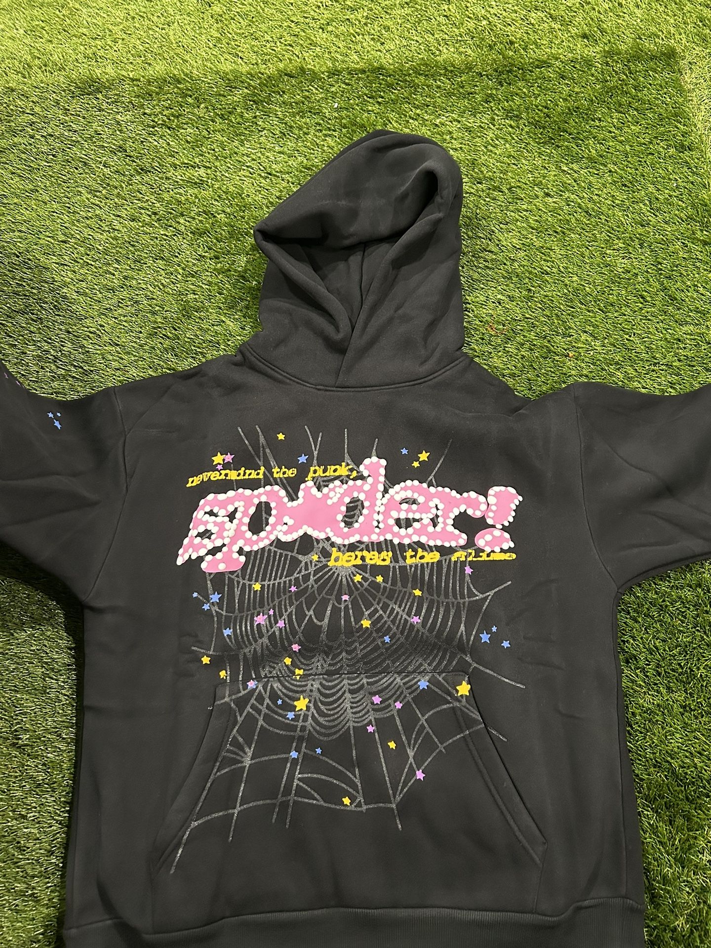 Spider Hoodie Pink V2 Black