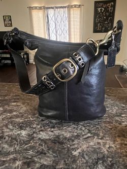 Vintage coach bleaker leather bucket bag $150 cash only FIRM