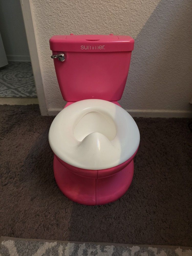 Pink Potty With Flusher That Makes Noise