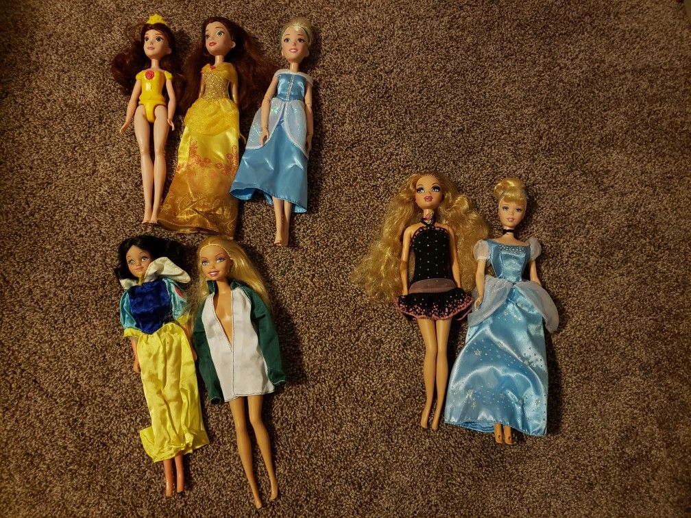 Disney and My Scene Barbie dolls