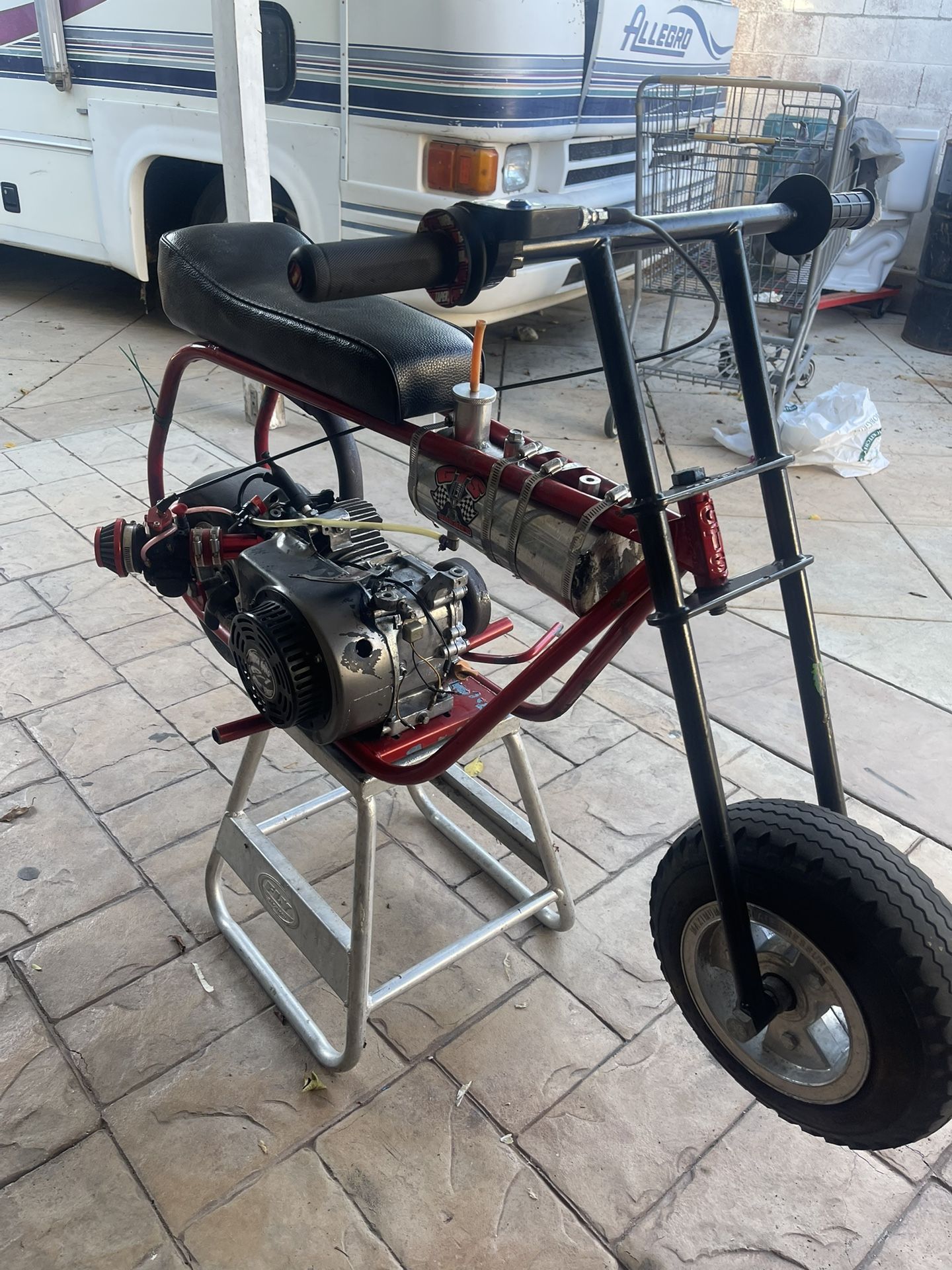 Built 212cc Minibike Mikuni Carb and Straight Pipe