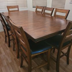 Kitchen Table and Chairs - Seats 12, w 2 Leaves