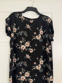 Womens Black And Floral Dress