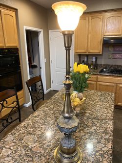 Beautiful old brass lamp