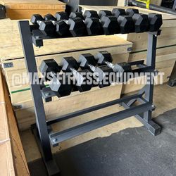 New Dumbbells Set 5-30 + Rack *FIRM PRICE*