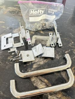 Set Of 2 Chrome Shower Handles 