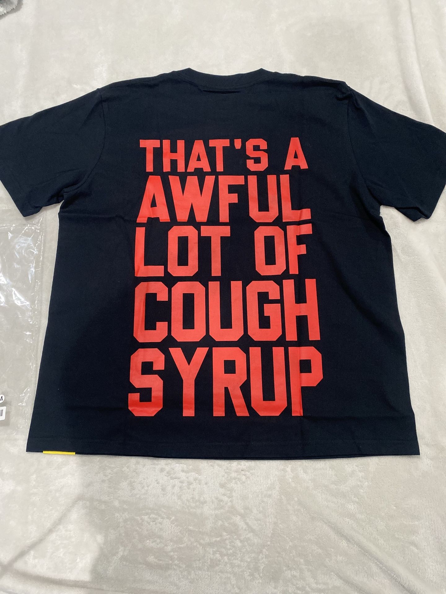 Ghost face awful lot of cough syrup T shirt Medium
