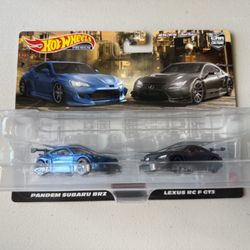 Hot Wheels Car Culture Premium 2-Pack Pandem Subaru BRZ/Lexus RC F GT3