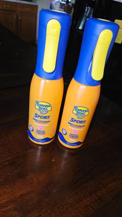 2x Banana Boat Sport 360 Coverage Sunscreen Mist SPF 50, firm.