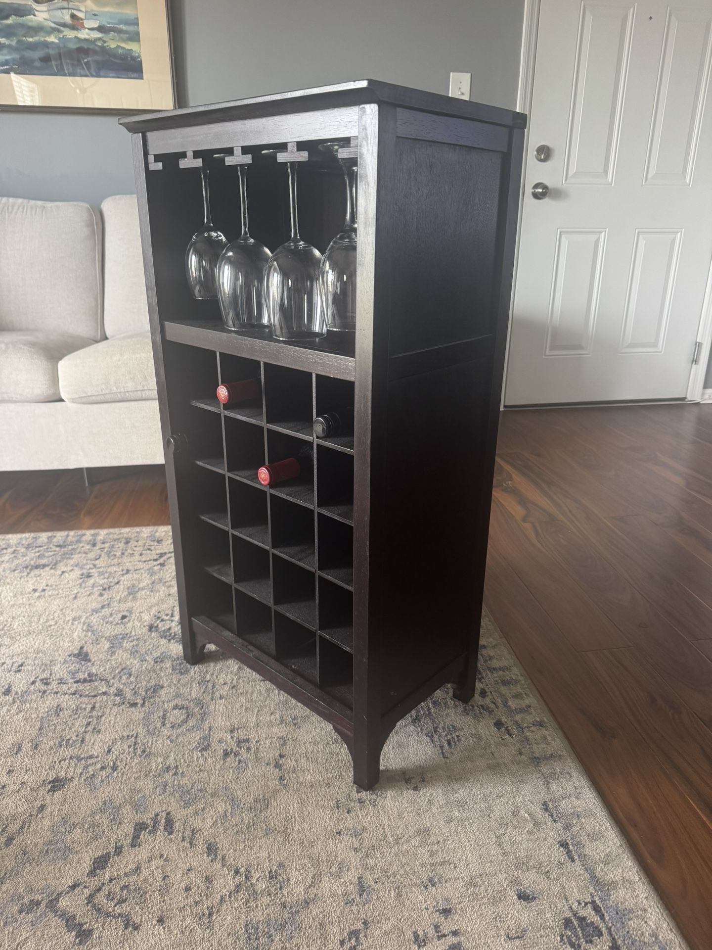Wine Rack With Wine Glass Rack