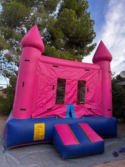 Pink Castle Inflatable Bounce House