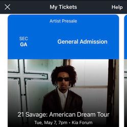 21 Savage: American Dream Tour 