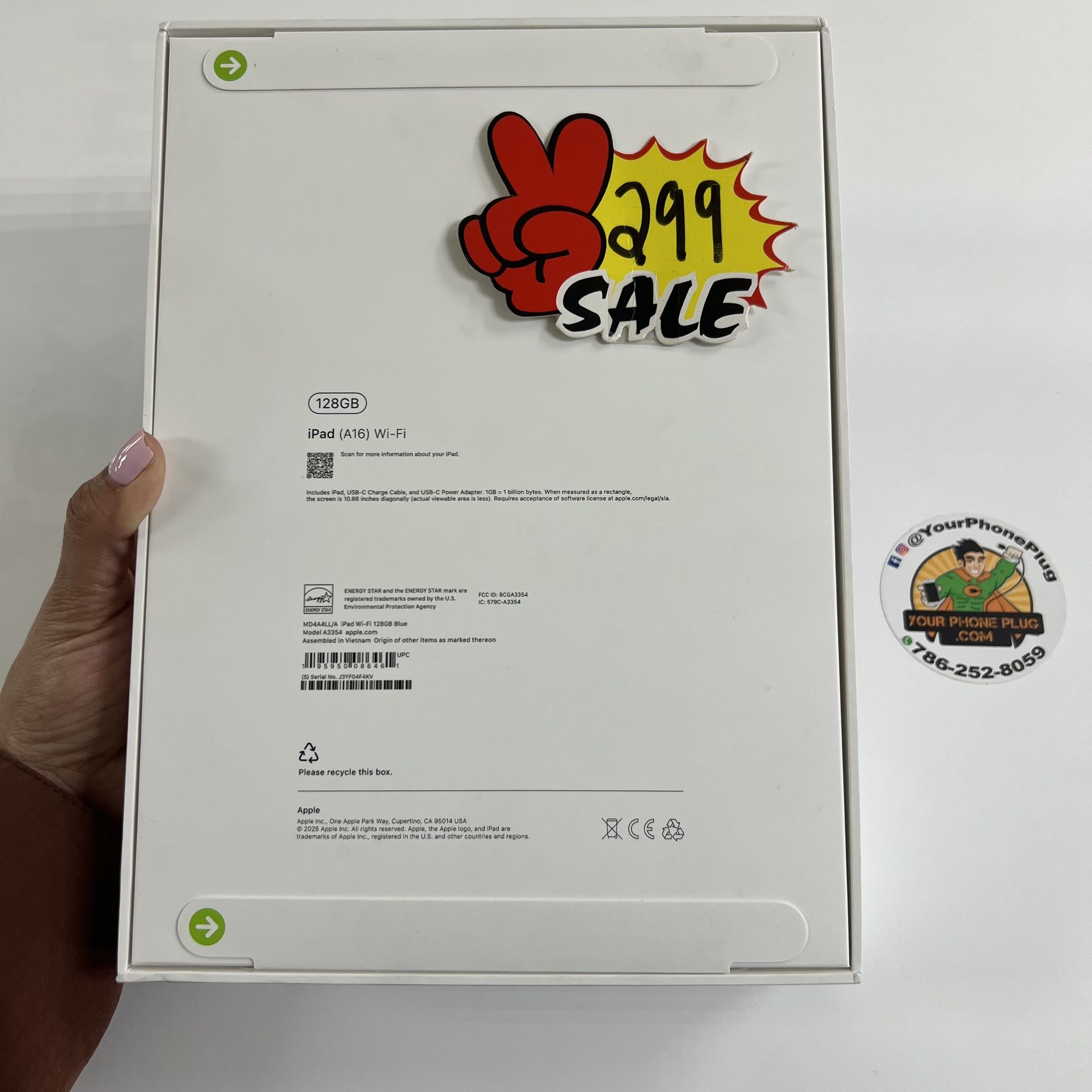 IPAD ( A16 ) wifi BLUE  128gb SEALED NEW 