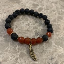 Lava Stone Essential Oil Infuser Bracelet 