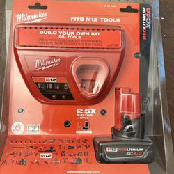 M12 12-Volt Lithium-Ion XC Battery Pack 4.0 Ah and Charger Starter Kit