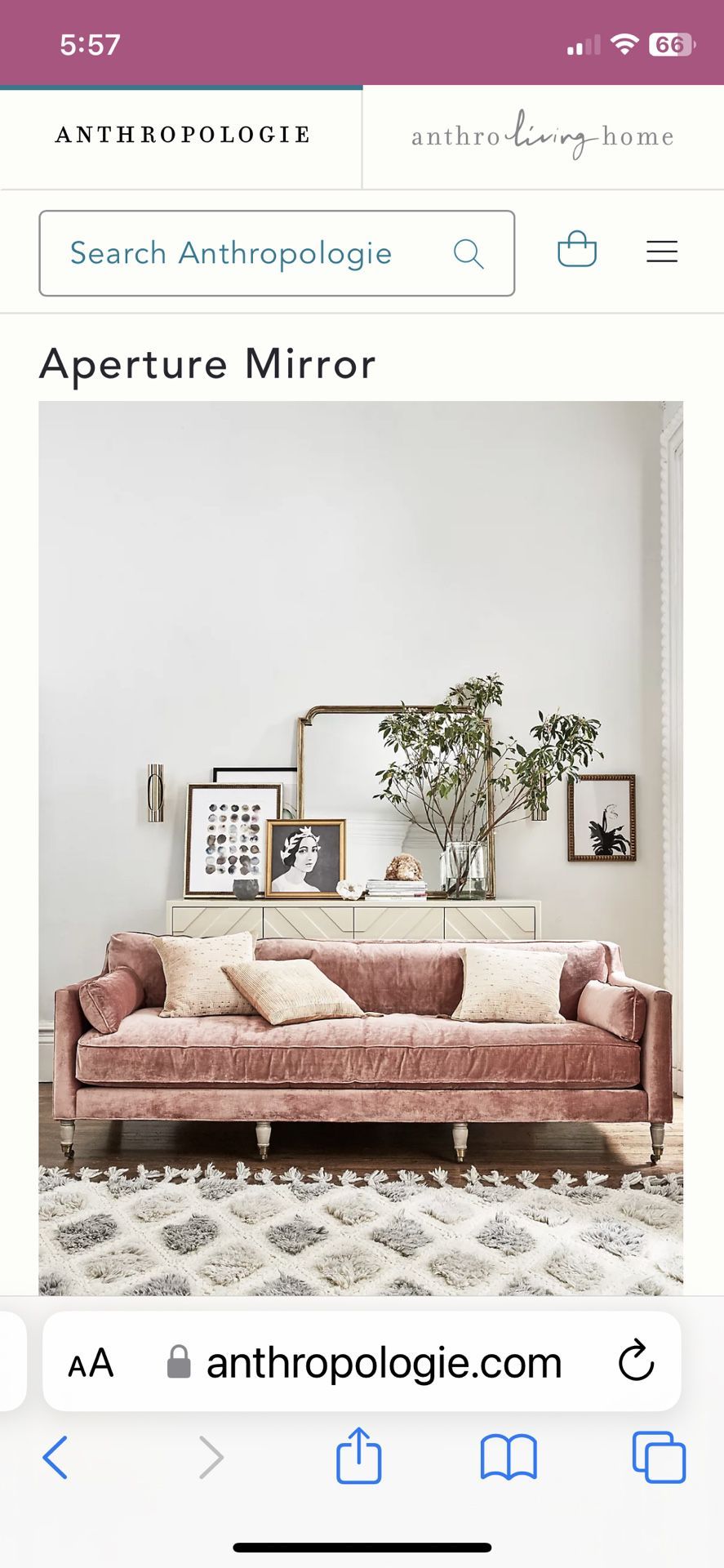 Anthropologie Aperture Mirror