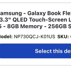 Samsung - Galaxy Book Flex Alpha 2-in-1 13.3" QLED Touch-Screen Laptop