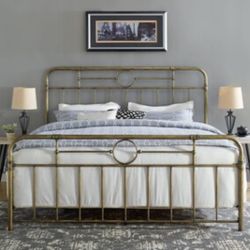 New Bohemian Metal King Size Bed Frame 